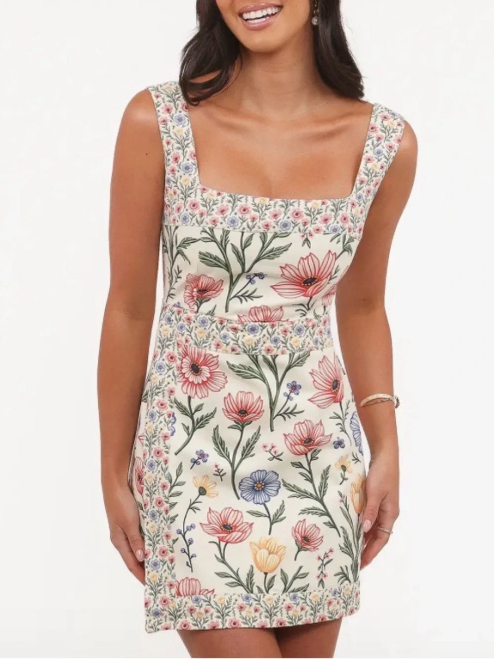 Petal & Pup floral square